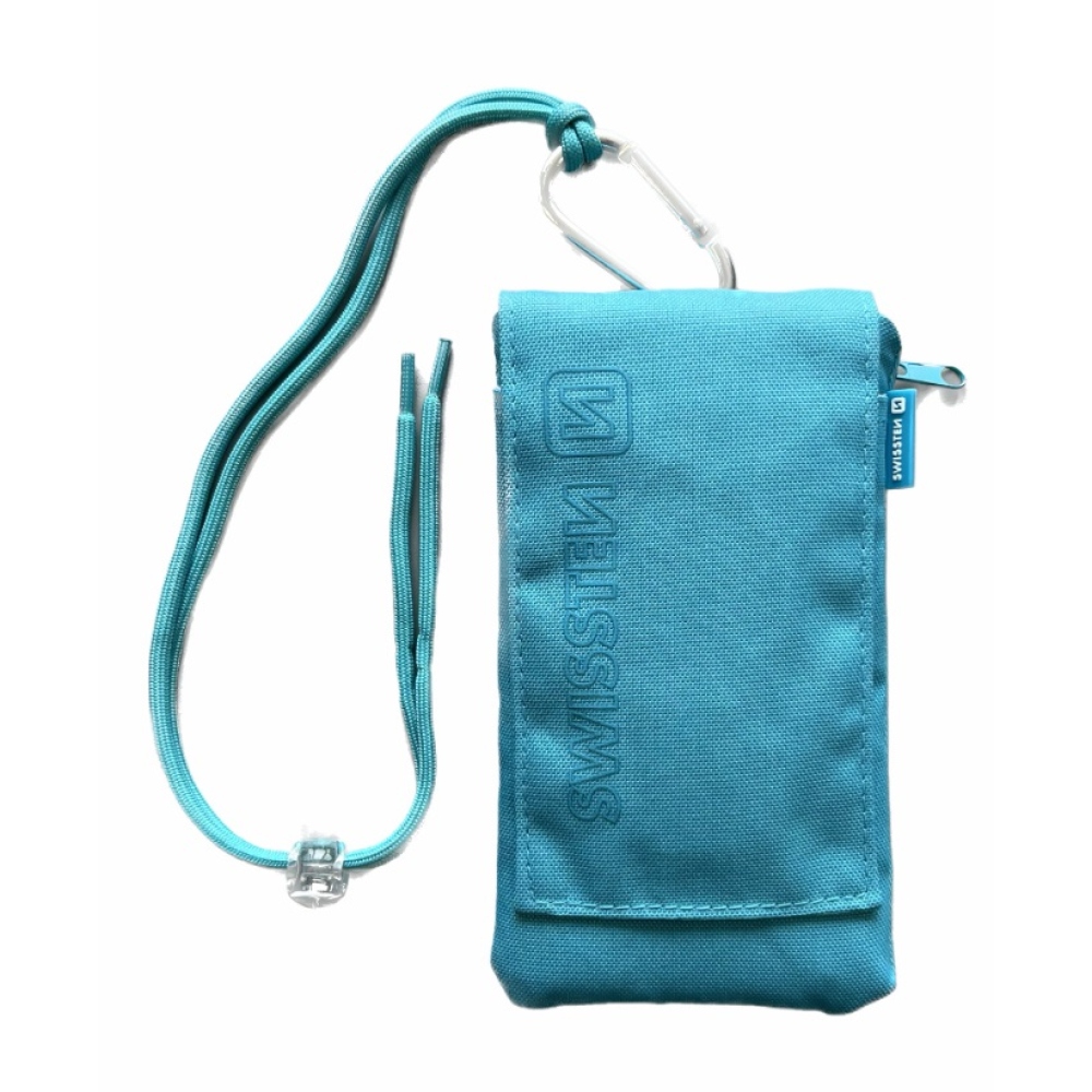 Univerzálne látkové púzdro Swissten Pocket 6,8 so šnúrkou - modré