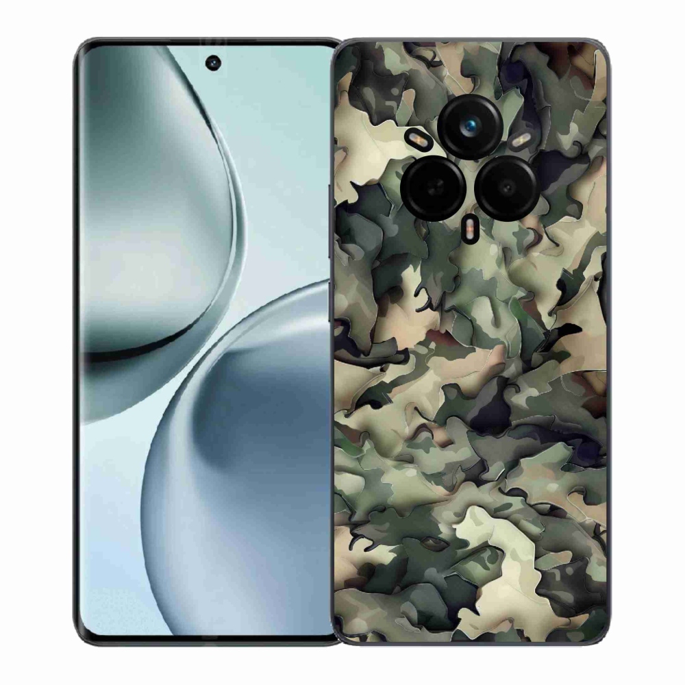 Gélový kryt mmCase na Realme 14 Pro+ 5G - maskáčový vzor 9