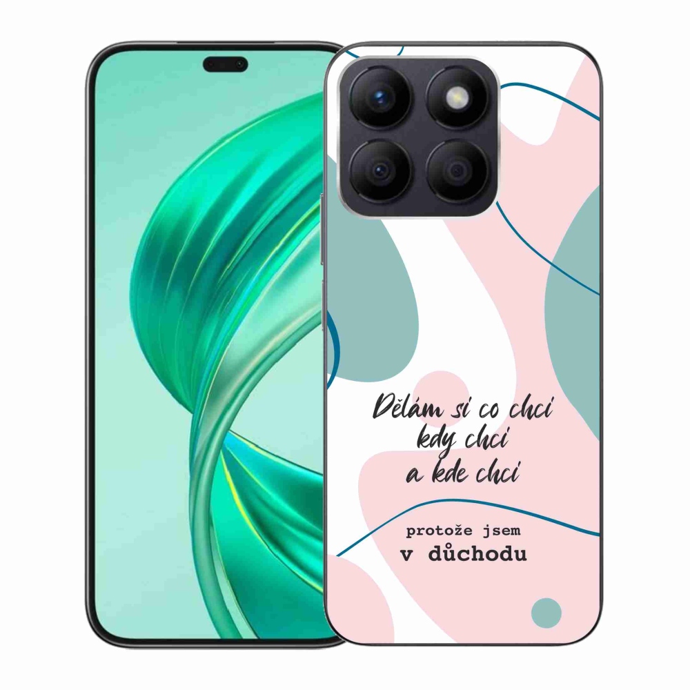 Gélový kryt mmCase na Honor X8b - vtipný text 10 biele pozadie