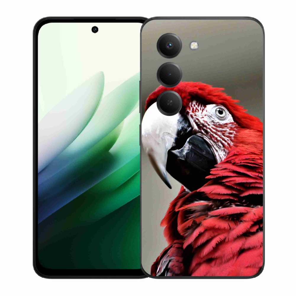 Gélový kryt mmCase na Xiaomi Redmi 15 5G (169mm) - papagáj ara červený