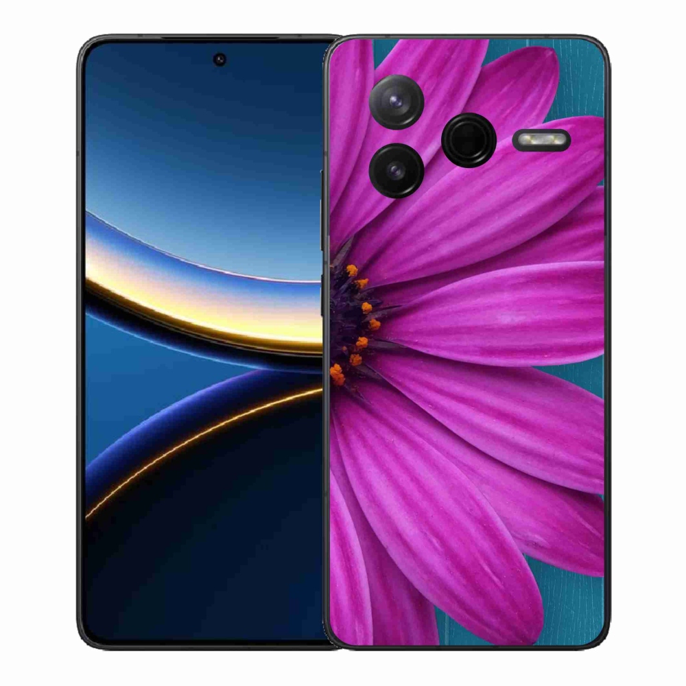 Gélový kryt mmCase na Xiaomi Poco F7 Pro - fialová margaréta