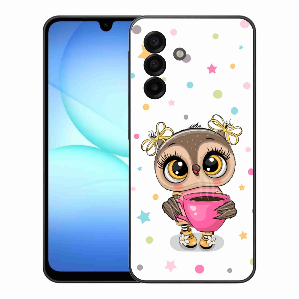 Gélový kryt mmCase na Samsung Galaxy A17 4G/5G - kreslená sovička