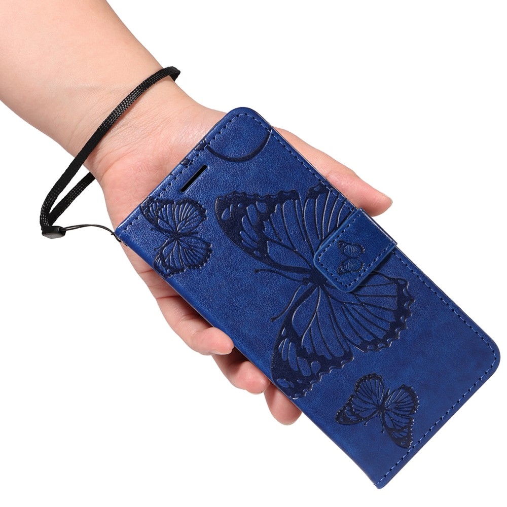 Big Butterfly knižkové púzdro na Xiaomi Redmi A5 (171.7x77.8x8.3mm) - modré
