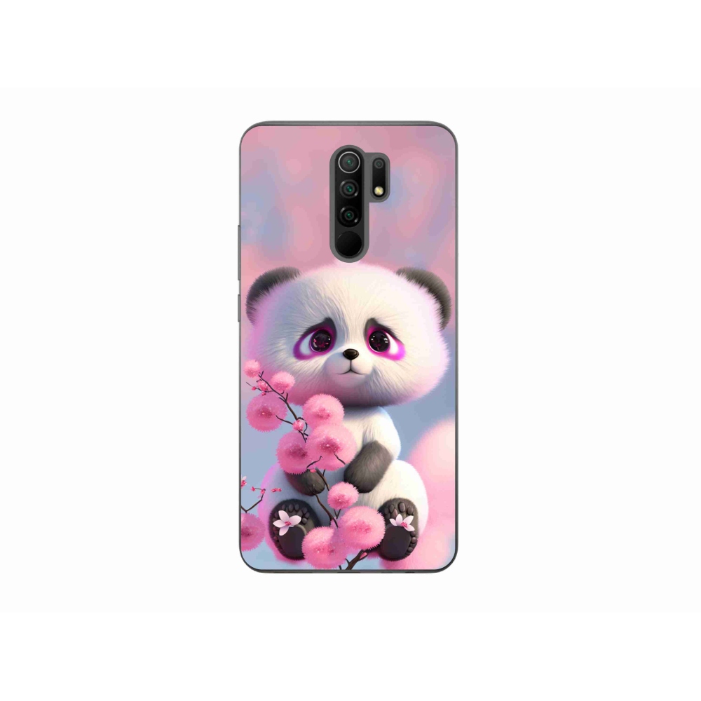 Gélový kryt mmCase na Xiaomi Redmi 9 - roztomilá panda 1