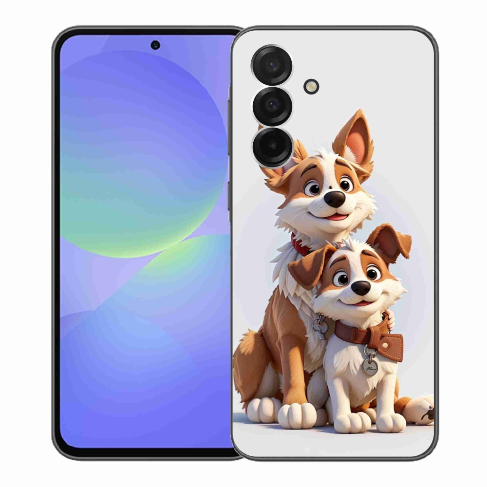 Gélový kryt mmCase na Samsung Galaxy A36 5G - kreslenie psy
