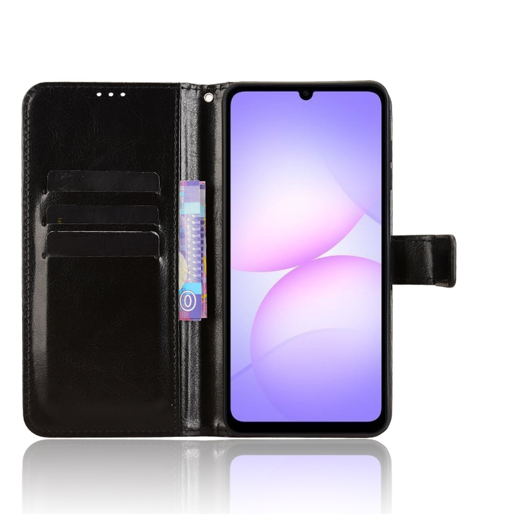 Crazy knižkové púzdro na Samsung Galaxy A07 4G - čierne