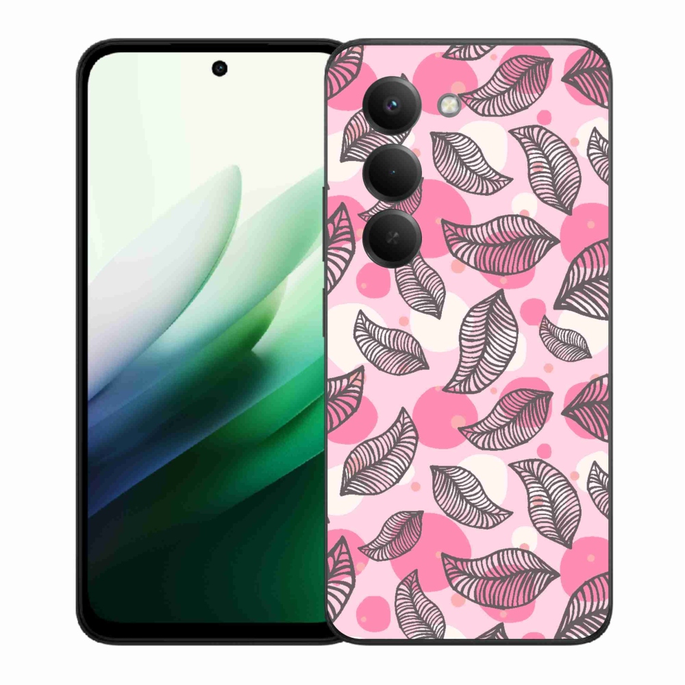 Gélový kryt mmCase na Xiaomi Redmi 15 5G (169mm) - kreslené padajúce listy