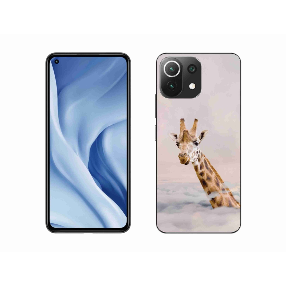 Gélový kryt mmCase na Xiaomi 11 Lite 5G NE - žirafa v oblakoch