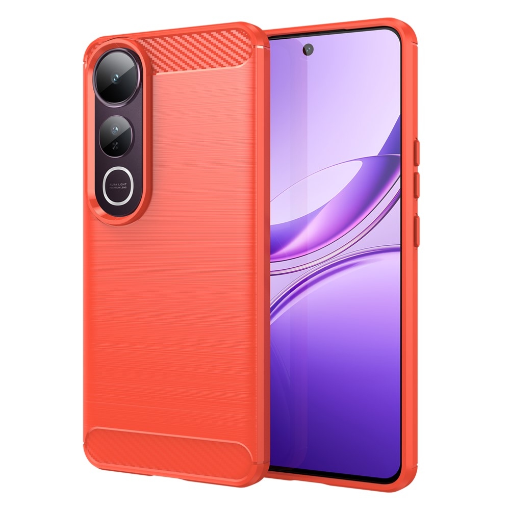 Carbon odolný gélový obal na Vivo V50 Lite 4G/5G - červený