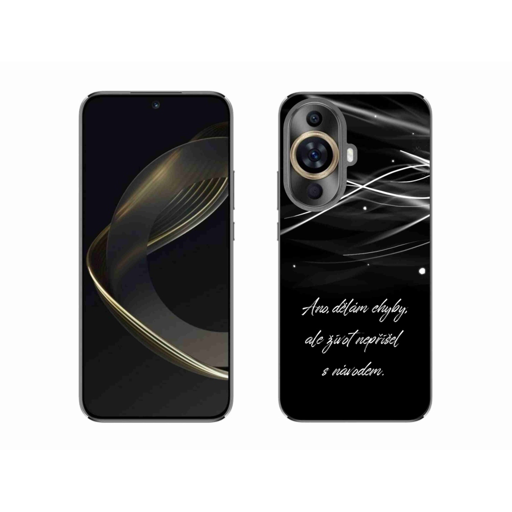 Gélový kryt mmCase na Huawei Nova 11 - citát čierne pozadie