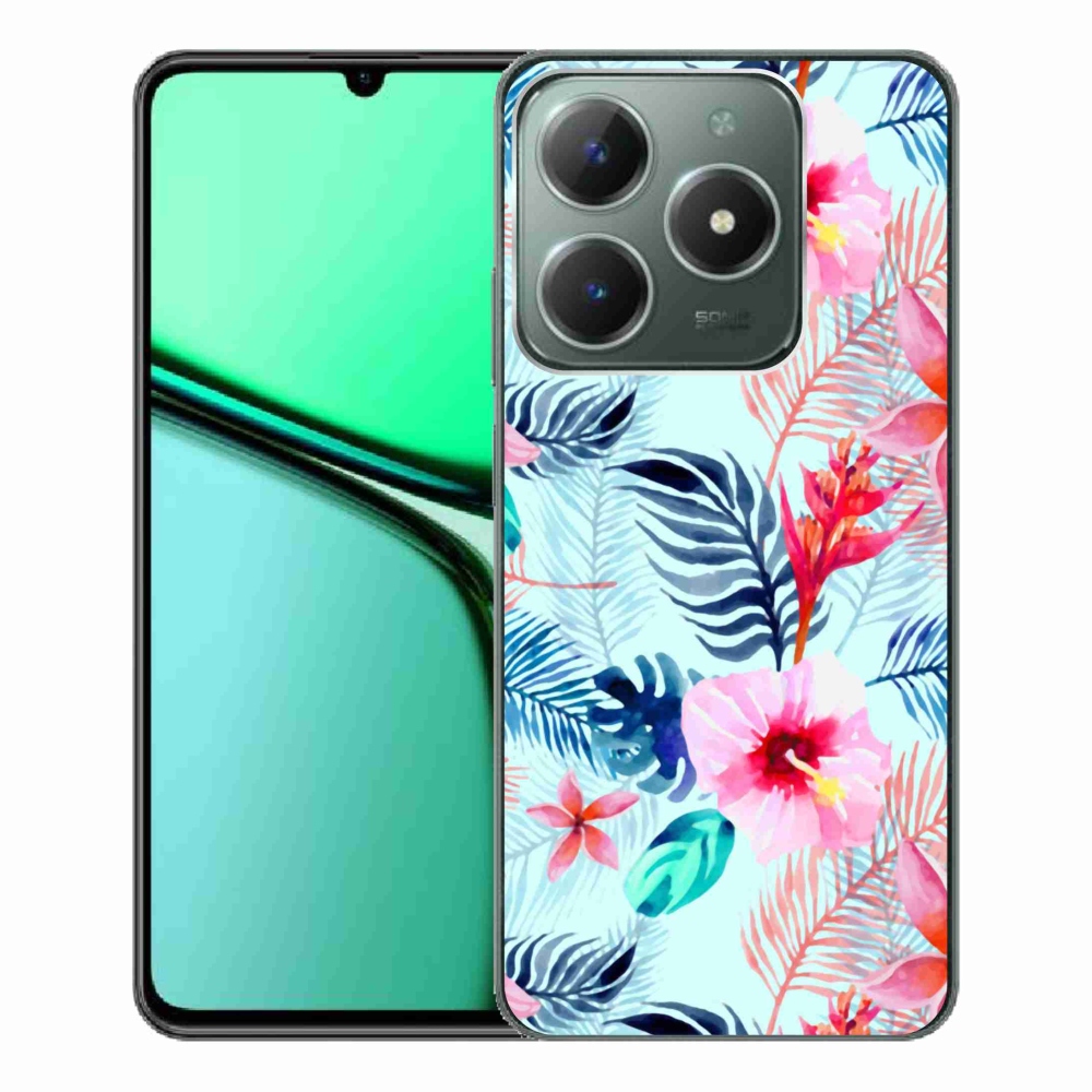 Gélový kryt mmCase na Realme C61 - kvety