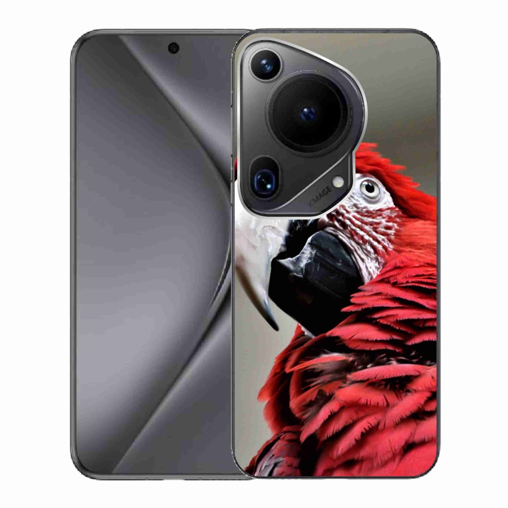 Gélový obal mmCase na Huawei Pura 70 Ultra - papagáj ara červený