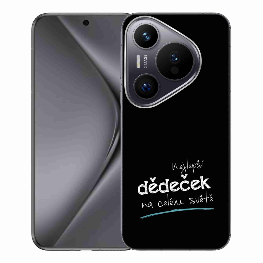 Gélový kryt mmCase na Huawei Pura 70 Pro - najlepší dedko 3 čierne pozadie