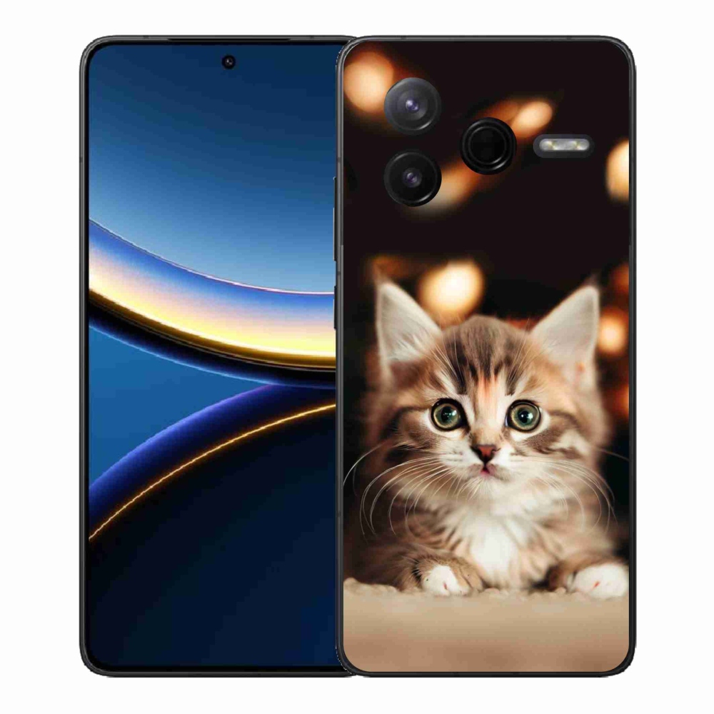 Gélový kryt mmCase na Xiaomi Poco F7 Pro - roztomilé mačiatko 2