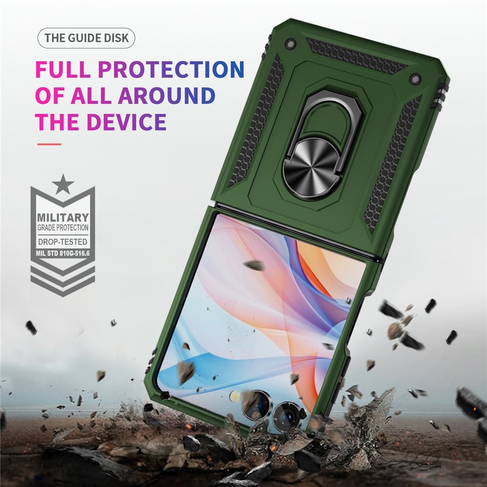 Ring odolný kryt na Samsung Galaxy Flip7 5G - zelený