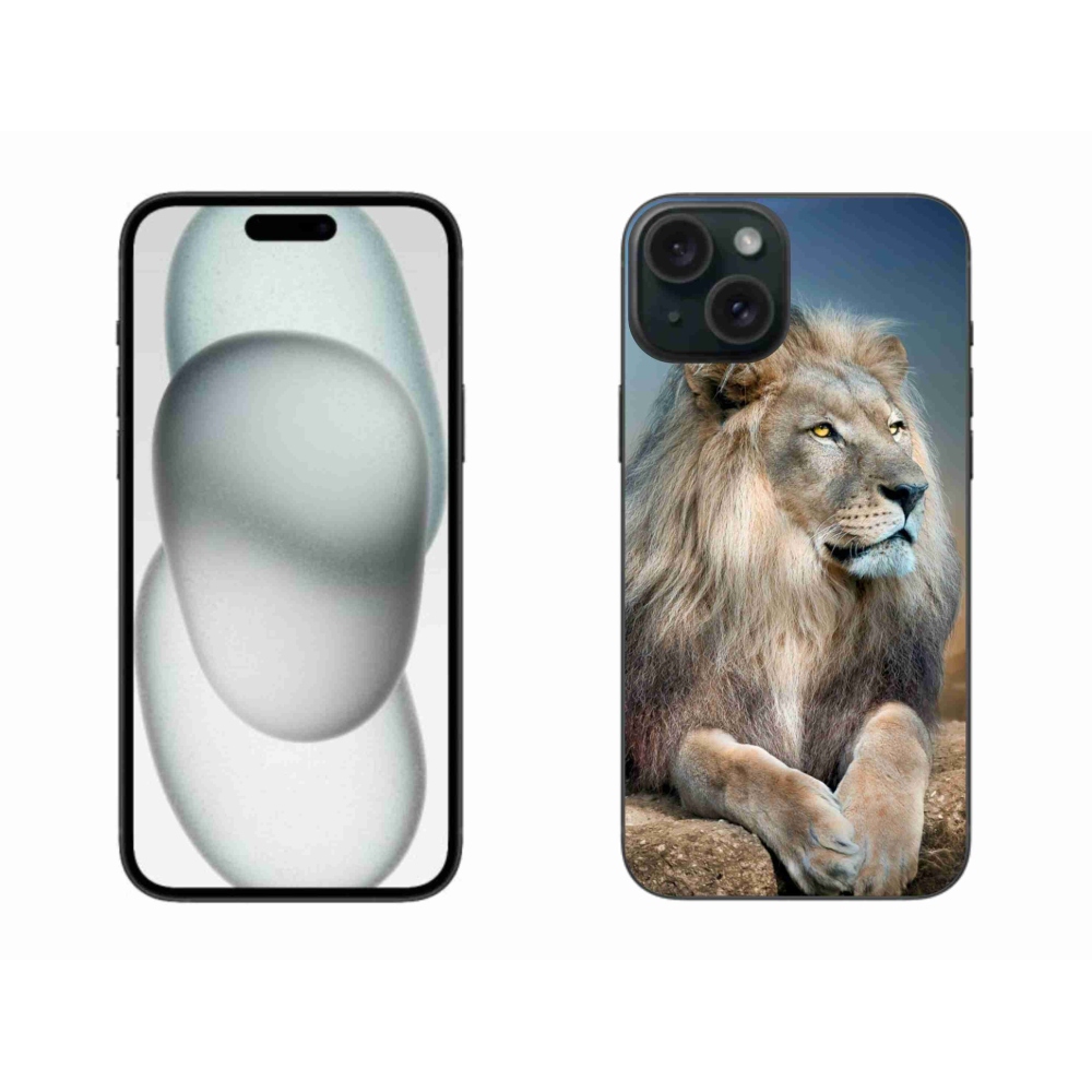 Gélový obal mmCase na iPhone 15 Plus - lev 1