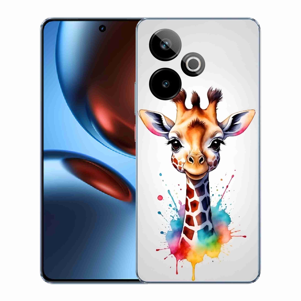 Gélový kryt mmCase na Realme GT 7 5G/GT 7T 5G - žirafa 1