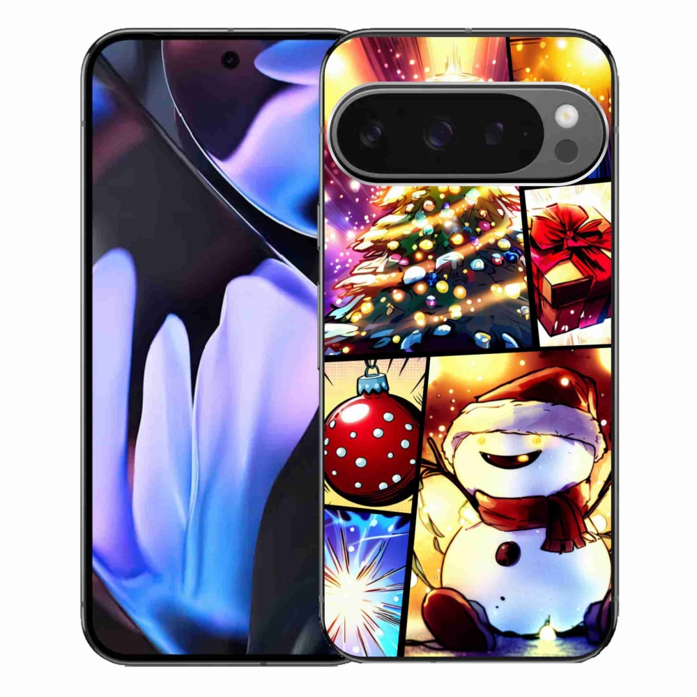 Gélový kryt mmCase na Google Pixel 9 Pro XL - vianočné motívy 1