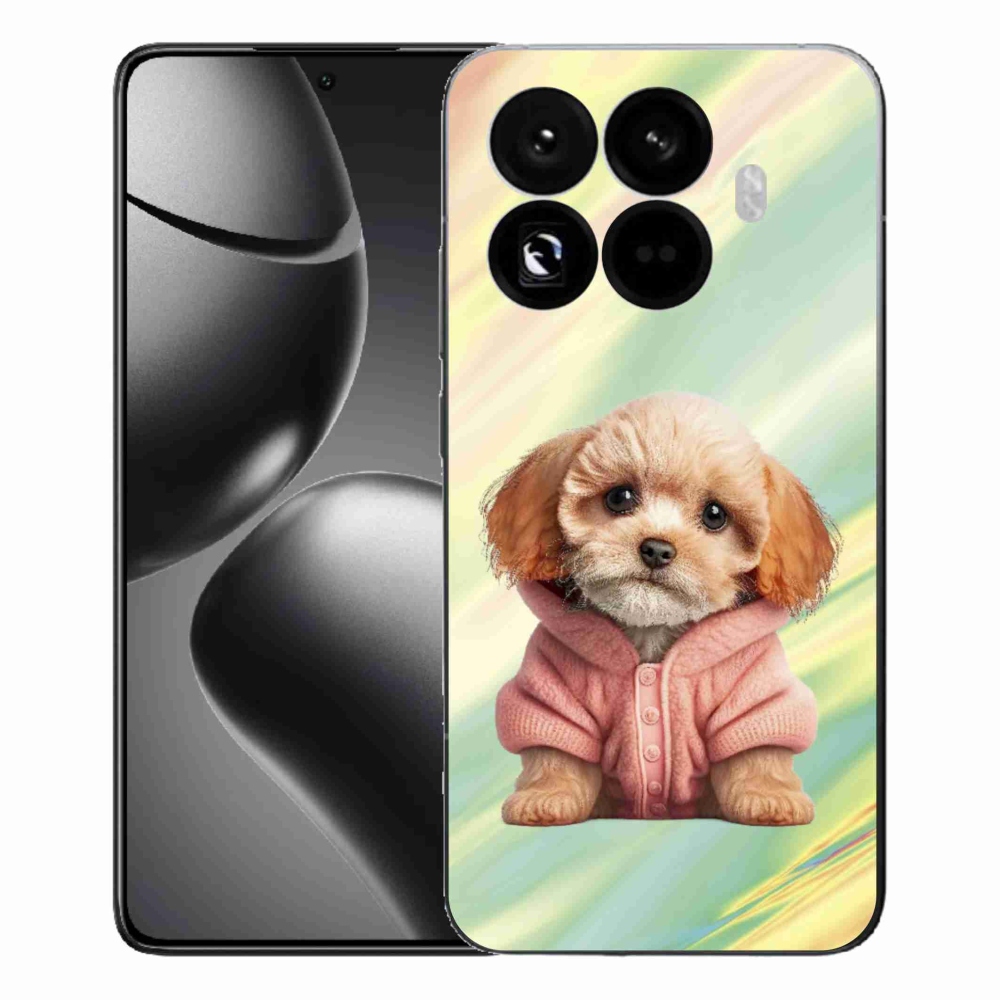 Gélový kryt mmCase na Xiaomi 15T Pro - šteňa vo svetri