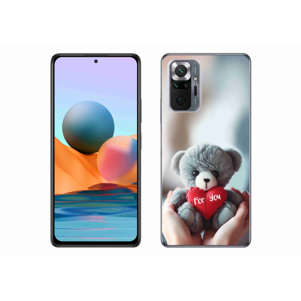 Gélový kryt mmCase na Xiaomi Redmi Note 10 Pro - medvedík pre zamilovaných