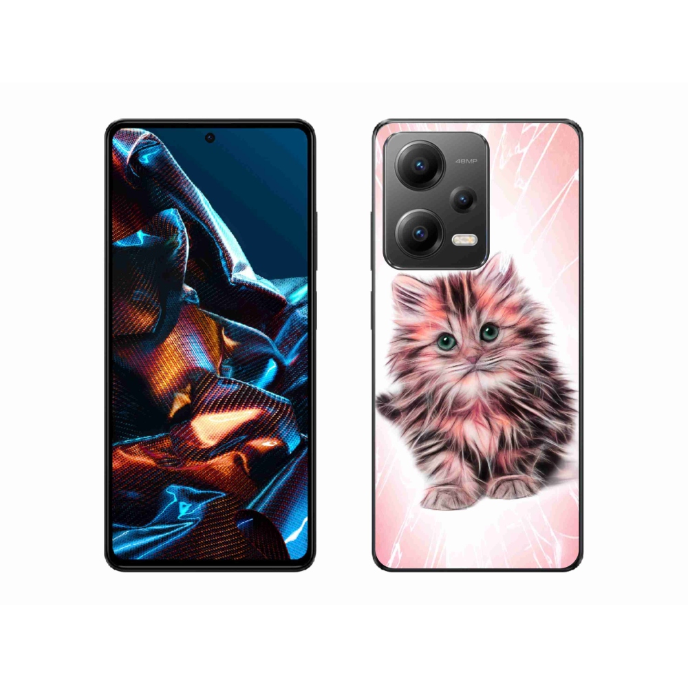 Gélový kryt mmCase na mobil Xiaomi Redmi Note 12 Pro 5G - roztomilé mačiatko