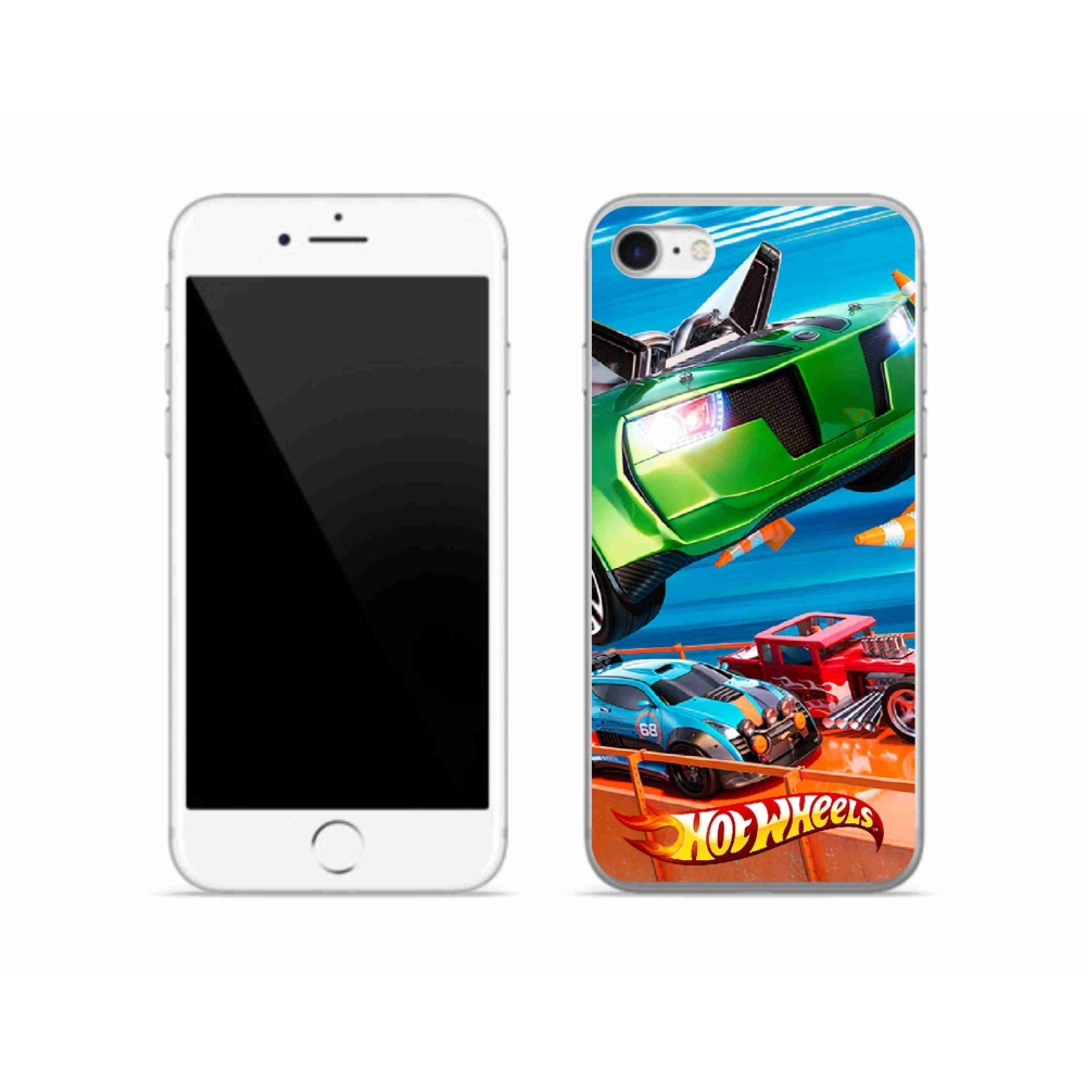 Gélový kryt mmCase na iPhone SE (2022) - hot wheels 1