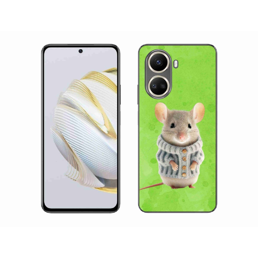 Gélový kryt mmCase na Huawei Nova 10 SE - myška vo svetri