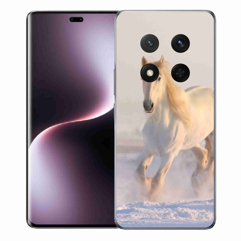 Gélový kryt mmCase na Honor Magic 7 Lite 5G - kôň v snehu