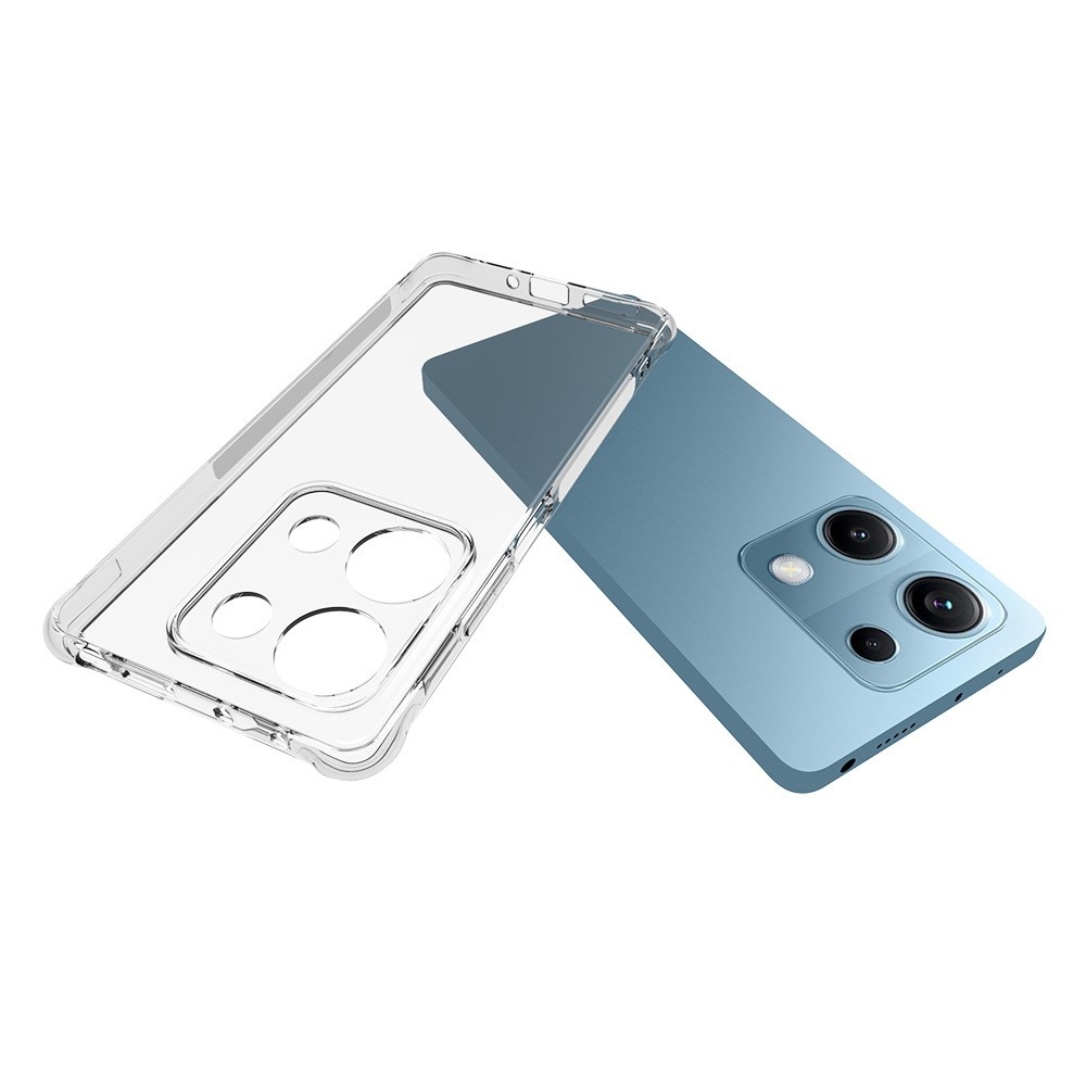 Priehľadný gélový obal s vystuženými rohmi na Xiaomi Redmi Note 14S