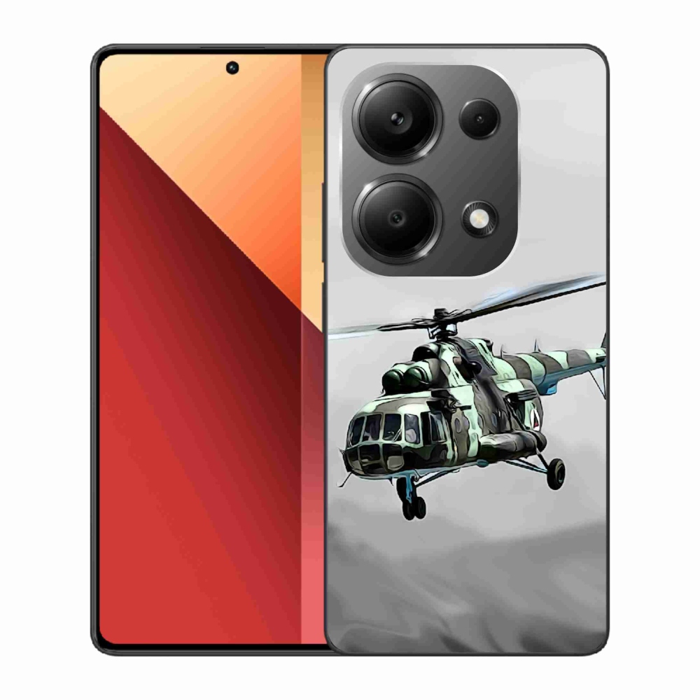 Gélový kryt mmCase na Xiaomi Redmi Note 13 Pro 4G/Poco M6 Pro - vojenský vrtuľník