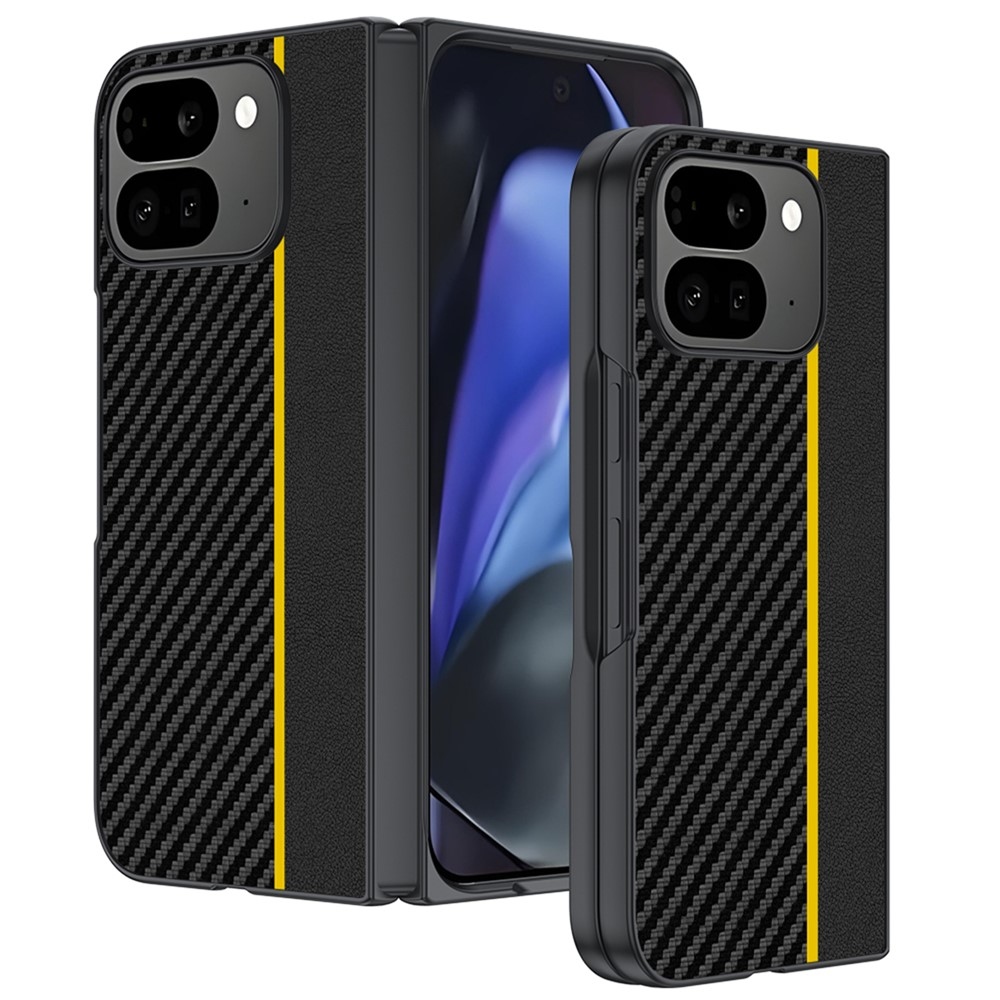 Carbone plastový kryt na mobil Google Pixel 10 Pro Fold - žltý