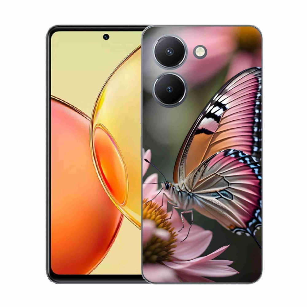 Gélový kryt mmCase na Vivo Y36 - farebný motýľ