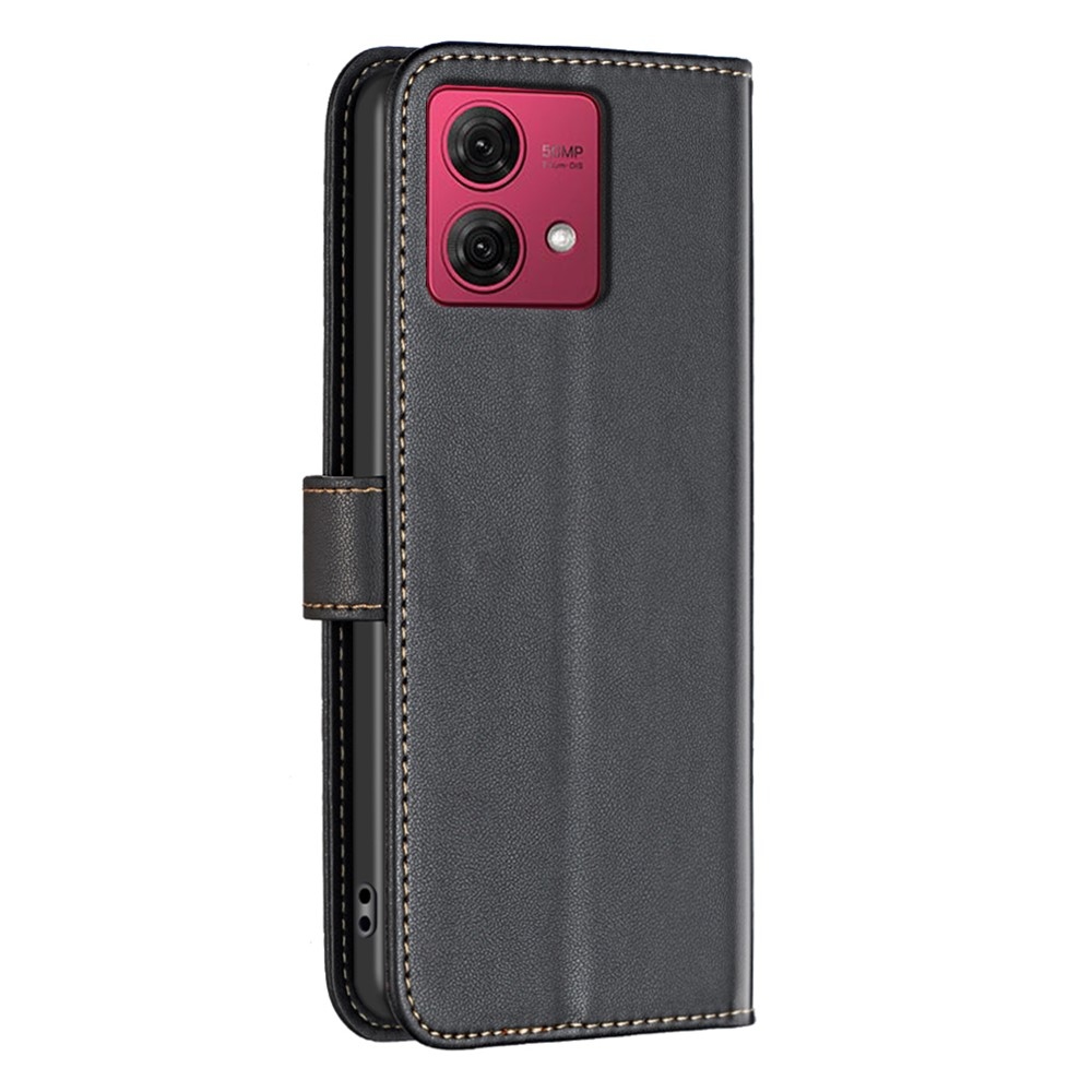 BNF knižkové púzdro na Motorola Moto G84 5G - čierne
