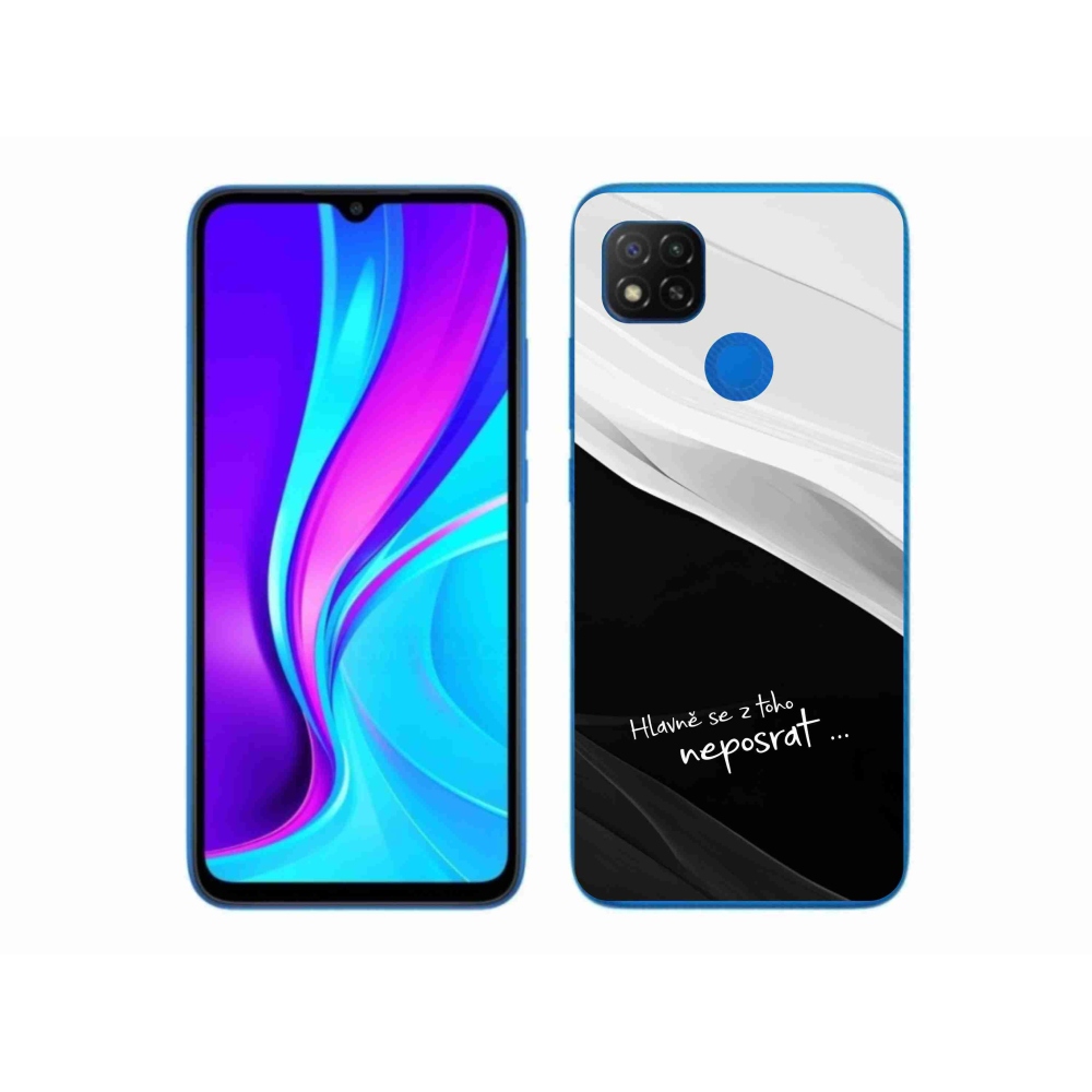 Gélový kryt mmCase na Xiaomi Redmi 9C - vtipný text 13 čiernobiele pozadie