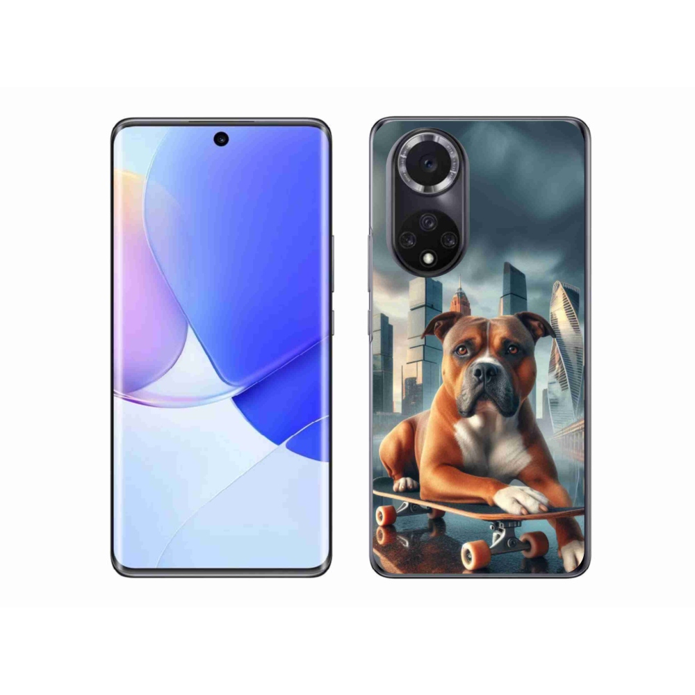Gélový kryt mmCase na Honor 50 - pes na skateboarde