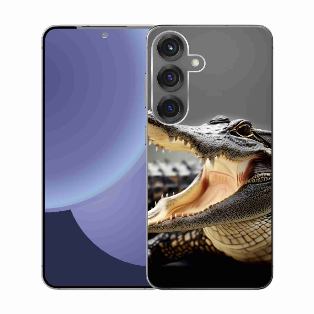 Gélový kryt mmCase na Samsung Galaxy S25 - krokodíl