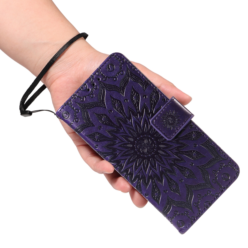 Sunflower knižkové púzdro na Samsung Galaxy S25 FE - fialové