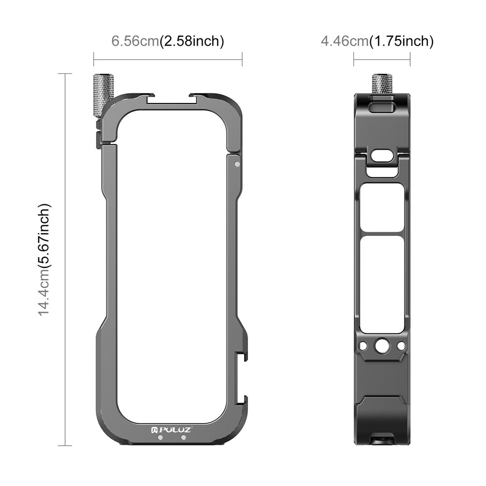 PULUZ ochranná klietka s krytkou objektívu pre Insta360 X4