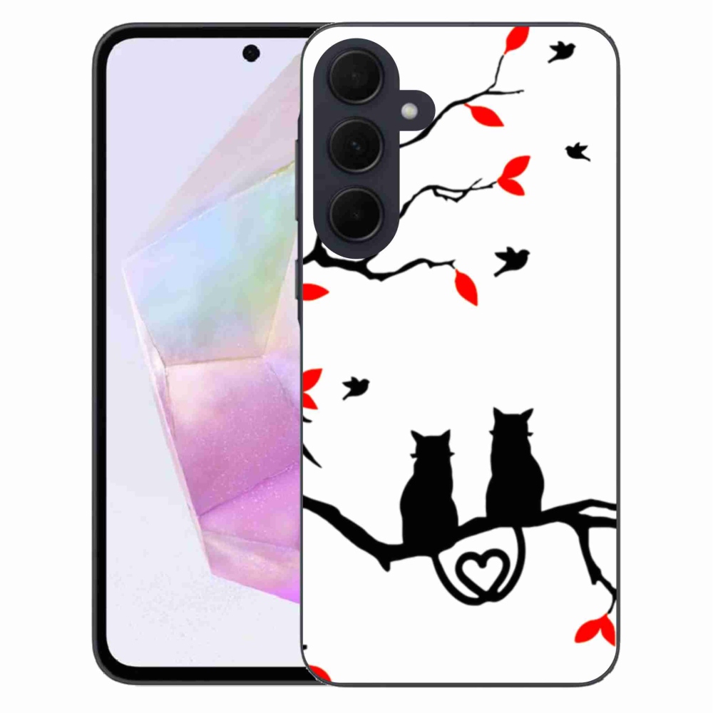 Gélový kryt mmCase na Samsung Galaxy A35 5G - mačacia láska