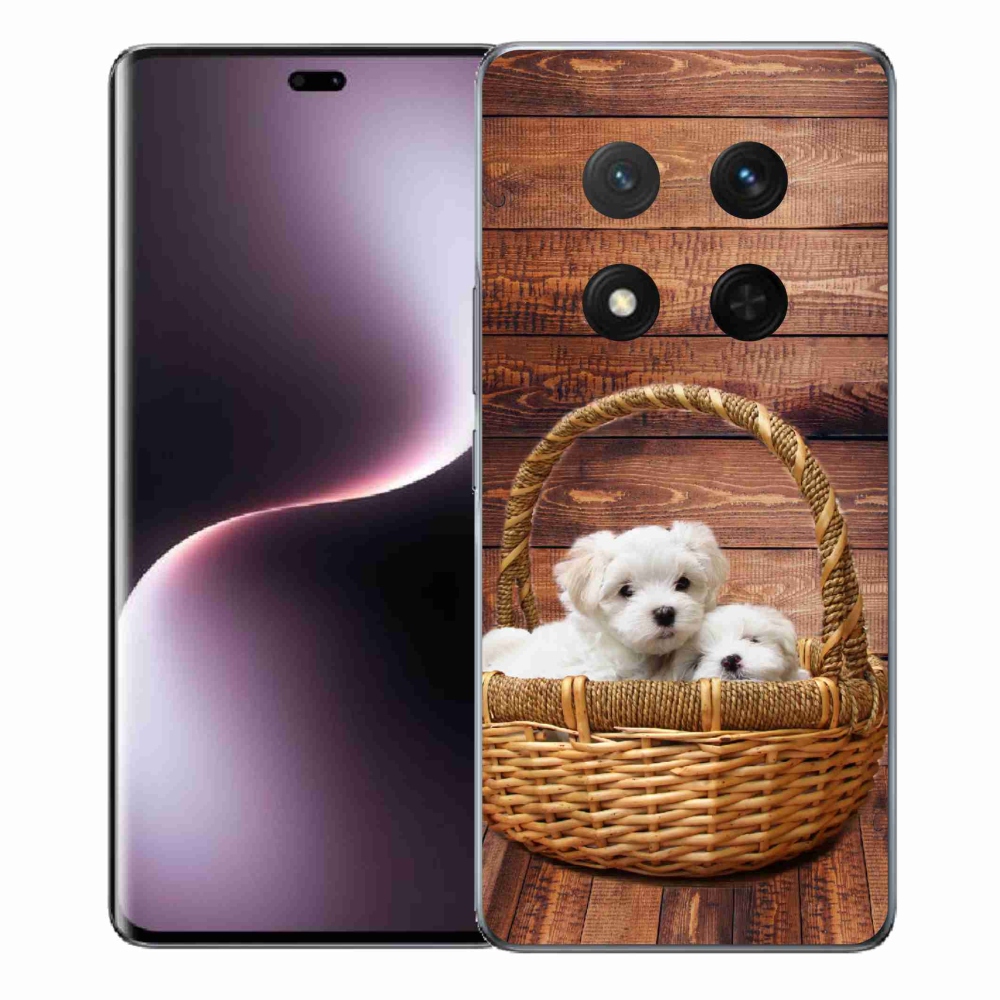Gélový kryt mmCase na Honor Magic 7 Lite 5G - šteniatka