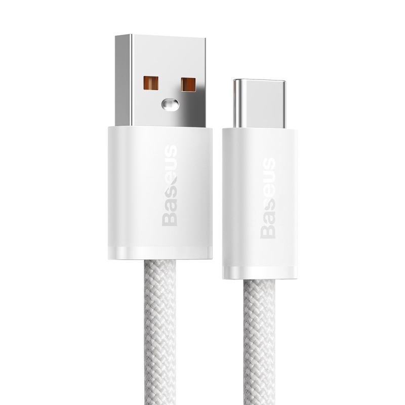 Baseus Dynamic Series Fast Charging Dátový Kábel USB-A - USB-C 100W 2m White