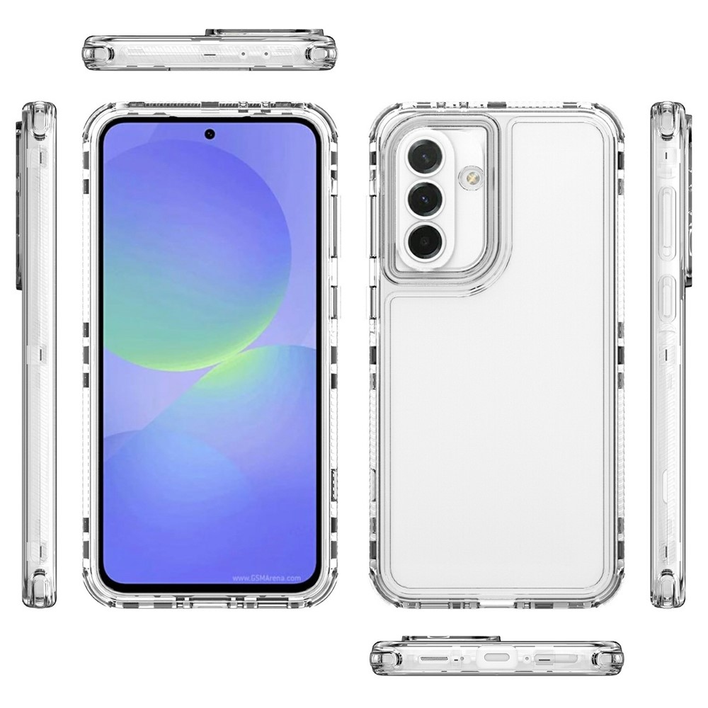 Acryl gélový obal s rámčekom pre ochranu displeja na Samsung Galaxy A37 5G/A36 5G/A56 5G - priehľadný