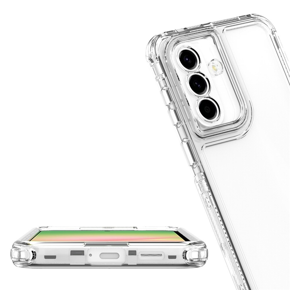 Acryl gélový obal s rámčekom pre ochranu displeja na Samsung Galaxy A57 5G - priehľadný