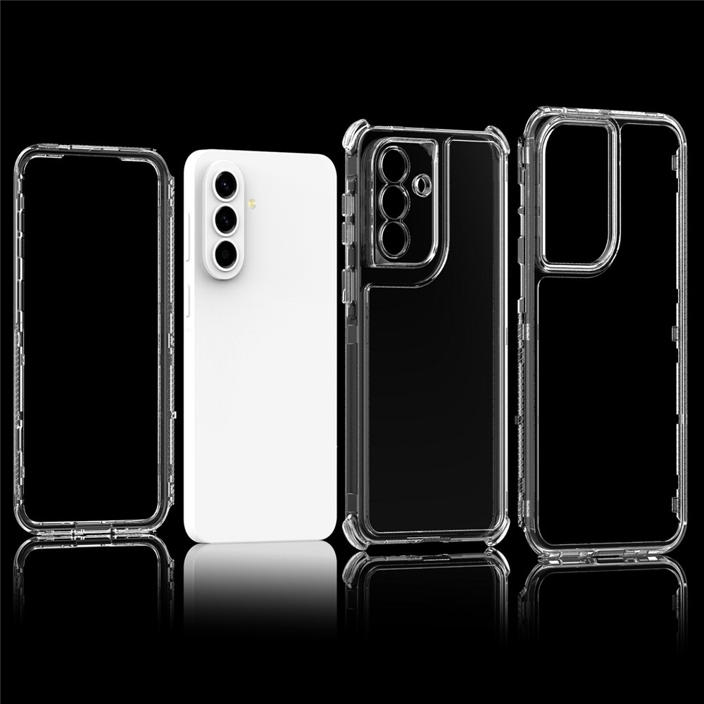 Acryl gélový obal s rámčekom pre ochranu displeja na Samsung Galaxy A57 5G - priehľadný