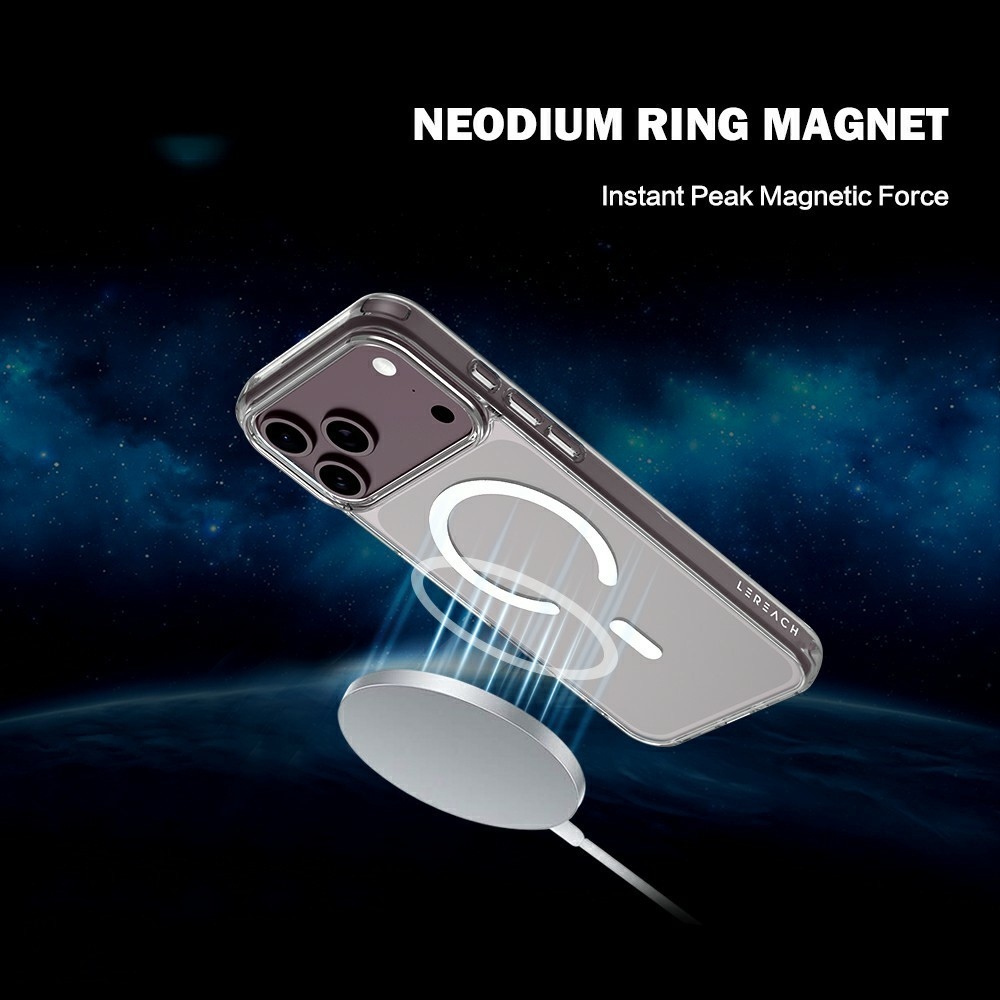 Acryle gélový obal s pevným chrbtom a MagSafe na iPhone 18 Pro/17 Pro - priehľadný