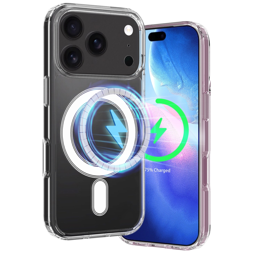 Acryle gélový obal s pevným chrbtom a MagSafe na iPhone 18 Pro Max/17 Pro Max - priehľadný