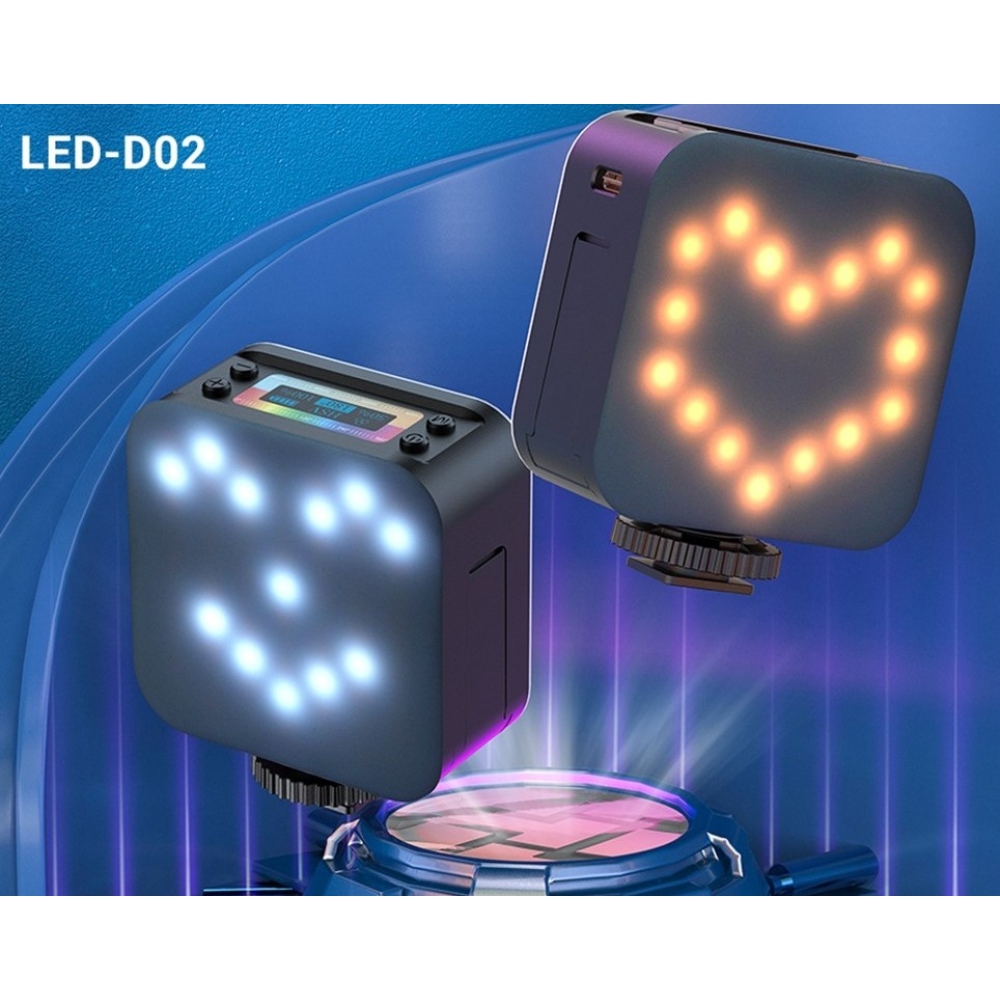 D02 mini RGB magnetické LED svetlo na mobil