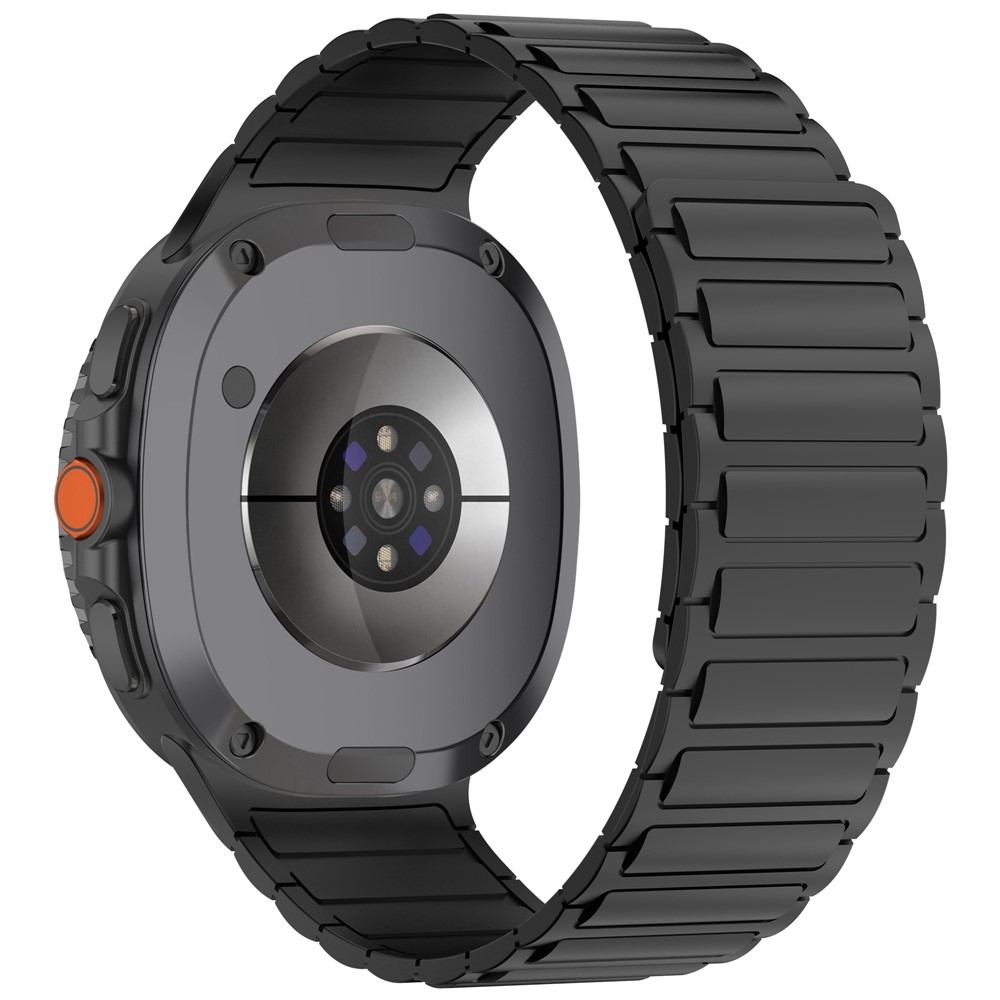Adjust silikónový remienok na Samsung Galaxy Watch8 Classic 46mm/Watch8 44mm/40mm - čierny