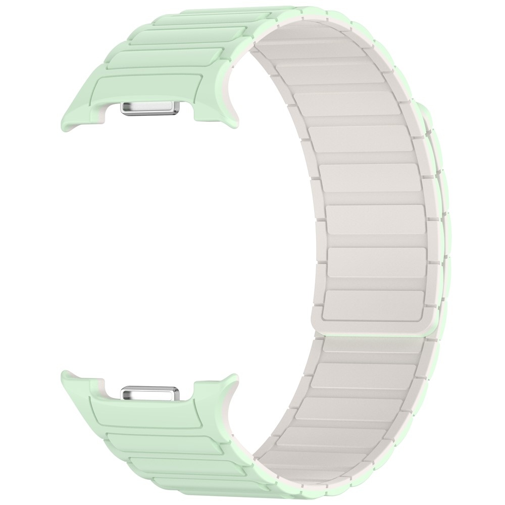 Adjust silikónový remienok na Samsung Galaxy Watch8 Classic 46mm/Watch8 44mm/40mm - svetlozelený