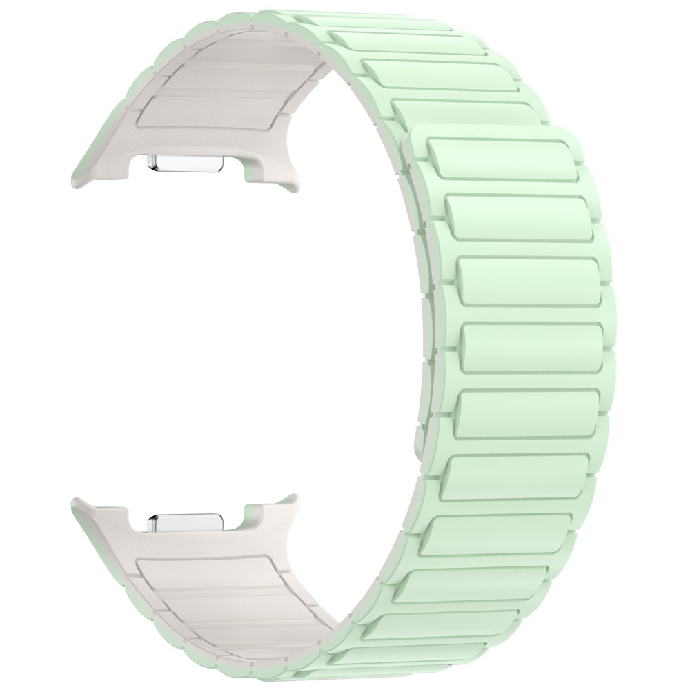 Adjust silikónový remienok na Samsung Galaxy Watch8 Classic 46mm/Watch8 44mm/40mm - svetlozelený